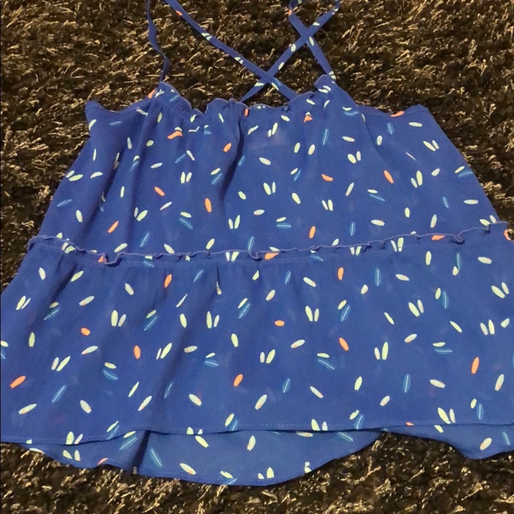 ❤️hollister blue surf board tanktop❤️